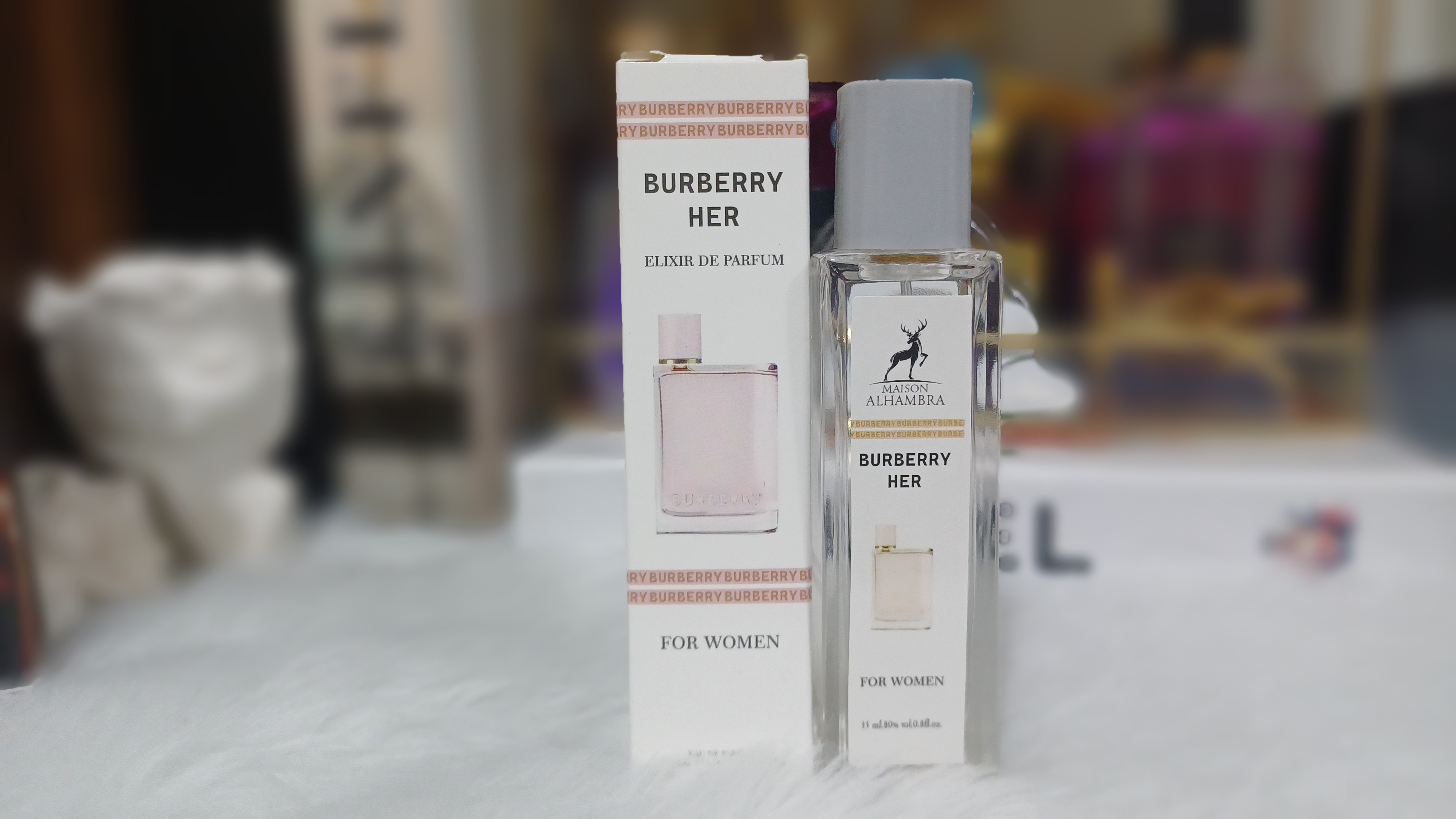 ادکلن ۳۵میل الحمبرا بربری هرBurberry her
