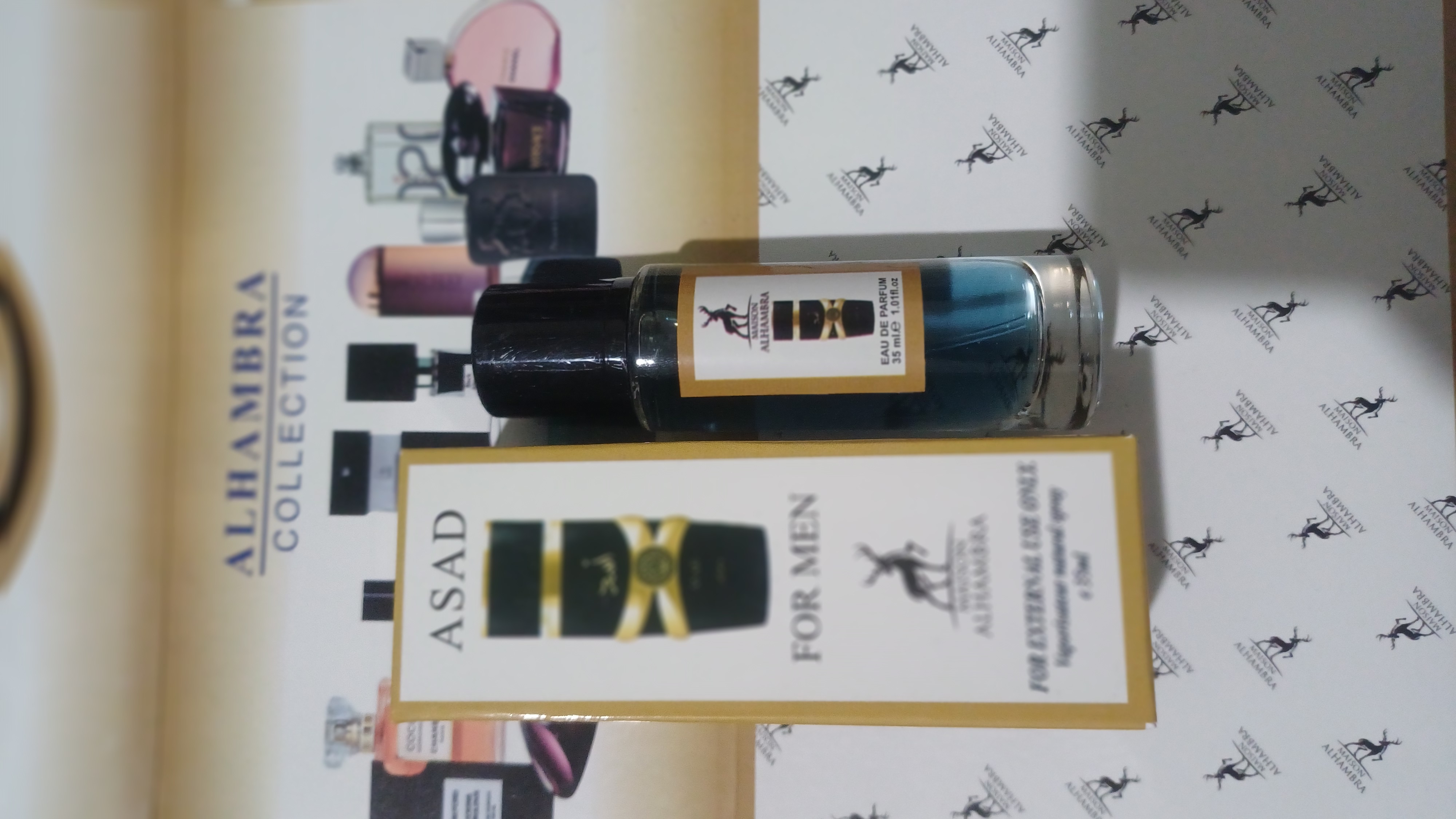 ادکلن ۳۵میل استوانه ایی  الحمبرا اسد