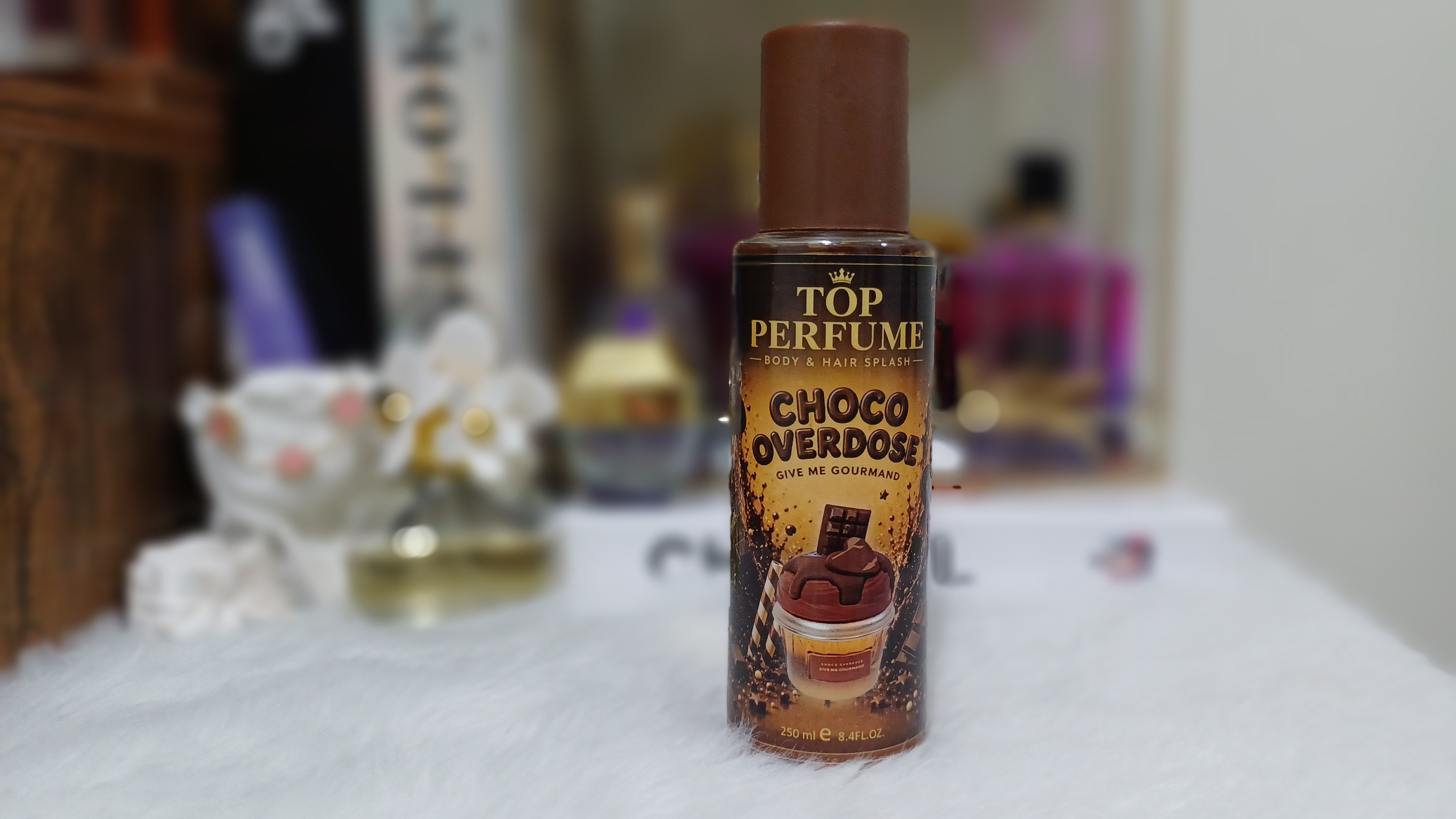بادی اسپلش زنانه  ۲۵۰میل choco overdoseتاپ پرفیوم